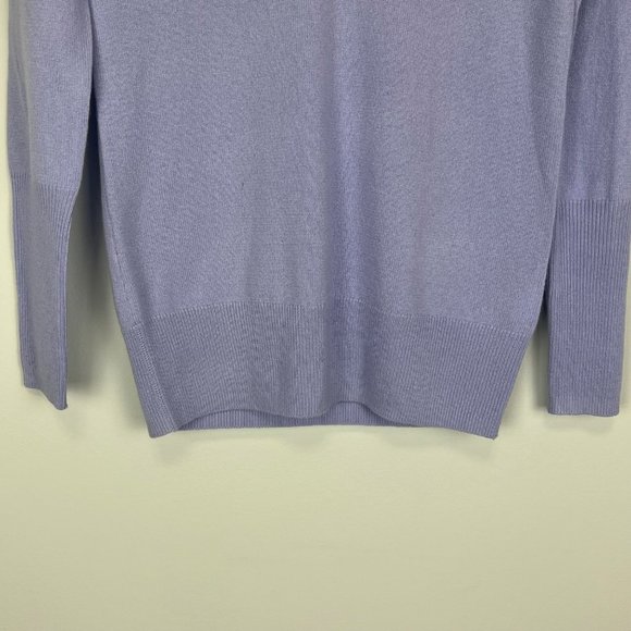 J Crew Collection Cashmere V Neck Sweater Lavender Purple 29660 size XS - Picture 3 of 12